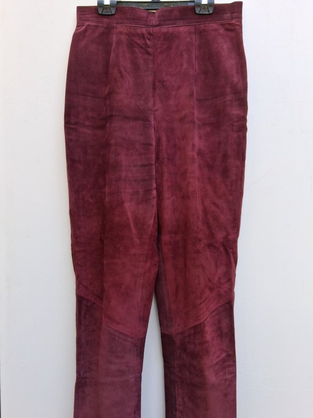 Vintage DANIER women's suede pants, wine color (Size M)